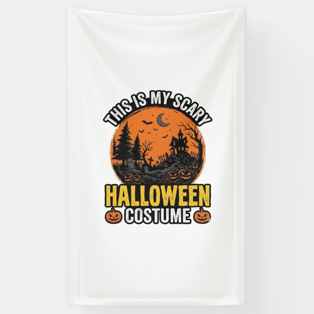 Lona Disfraz de Halloween Antiguo de Terror (Vertical)