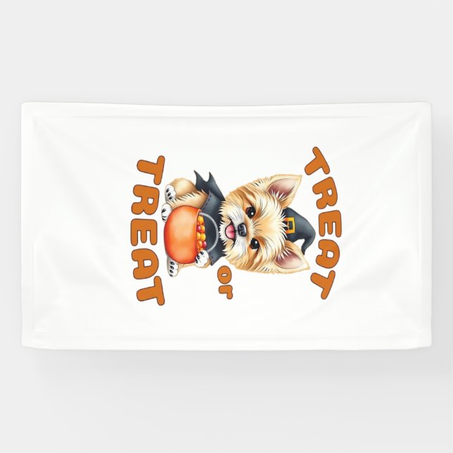 Lona Disfraz de Halloween para Yorkshire Terrier �Dulce (Horizontal)