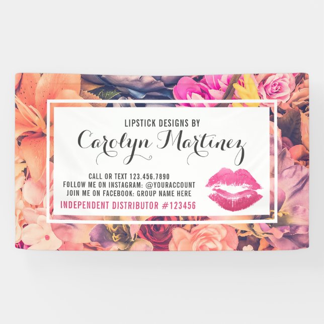 Lona Distribuidor de Labiales Feria Comercial / Fiesta  (Horizontal)