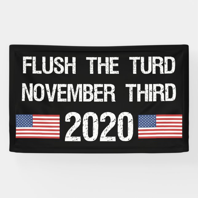 Lona Divertidas elecciones anti-Trump 2020 (Horizontal)