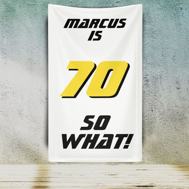 Lona Divertido 70 así que qué Cita Fiesta de cumpleaños (Subido por el creador)