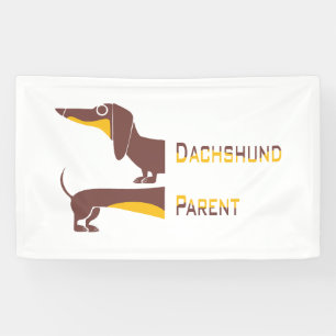 Lona Divertido dachshund lindo para padres de perros la