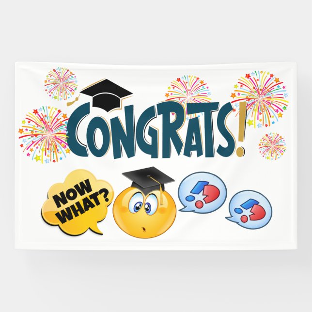 Lona DIVERTIDO Felicitaciones Graduación (Horizontal)