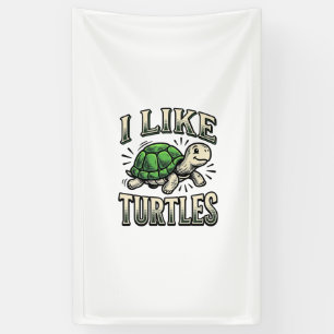 Lona Divertido Me Gustan Las Tortugas Camiseta Vintage