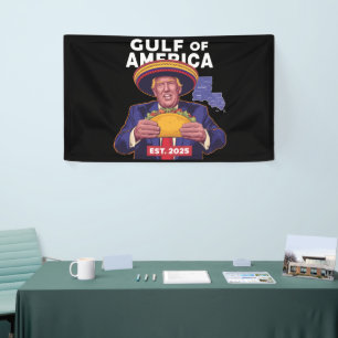 Lona Divertido Trump Golfo De Nosotros América 2025 Tru