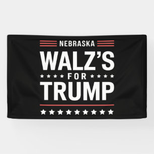 Lona Divertido Trump Vance Walz's Para Trump Nebraska