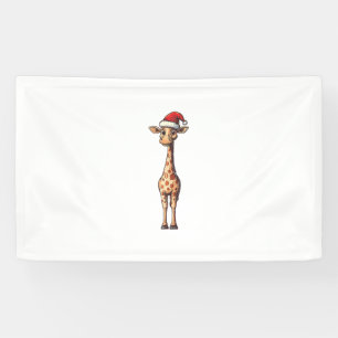Lona Divertidos Giraffe Amantes Navidades Pajama Giraff