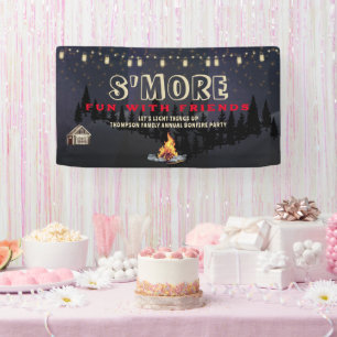Lona Diviértete con S'mores en la fogata de Friendsgivi