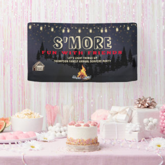 Lona Diviértete con S'mores en la fogata de Friendsgivi
