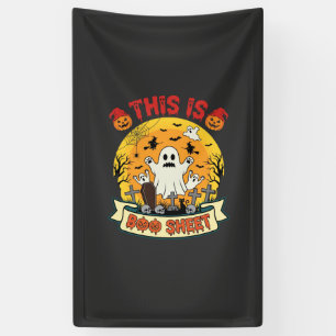 Lona Diviértete Halloween Boo Sheet Fantasma Cementerio