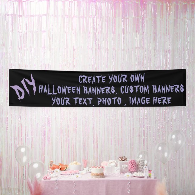 Lona DIY Halloween Banner - Custom Party Decor (Fiesta)