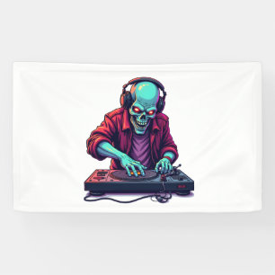 Lona DJ zombie - Festival de Música Halloween Tee