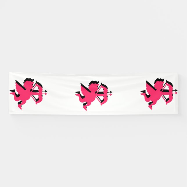 Lona Doble Cupido San Valentín 2.5x10 Vinilo (Horizontal)