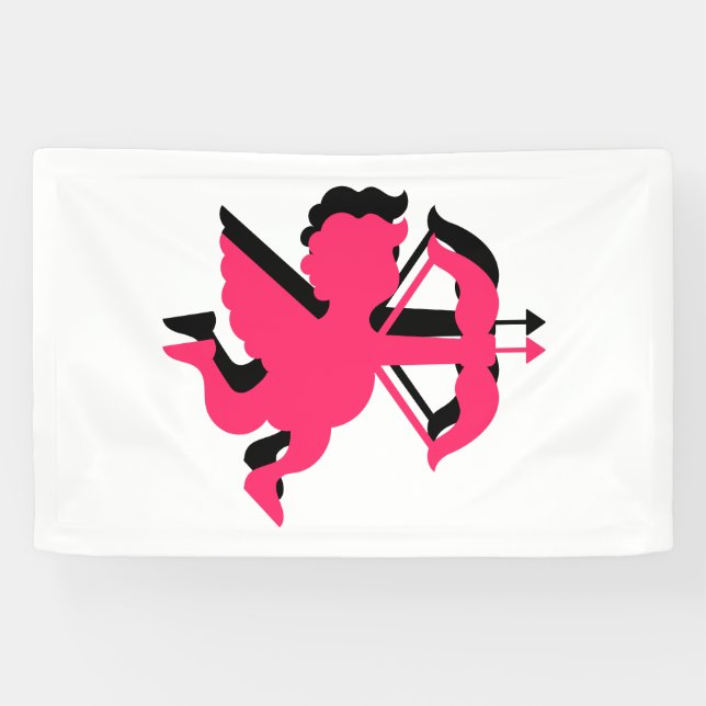 Lona Doble Cupido San Valentín 2.5x4 Vinilo (Horizontal)