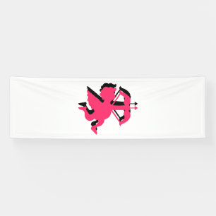 Lona Doble Cupido San Valentín 2.5x8 Vinilo