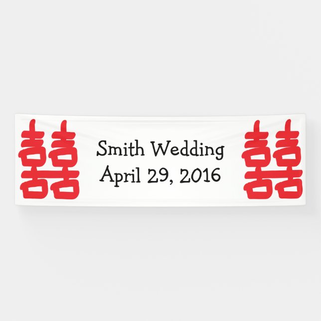 Lona Doble felicidad en rojo (Horizontal)