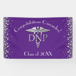 Lona Doctor Nursing Practice Graduation Purple Silver