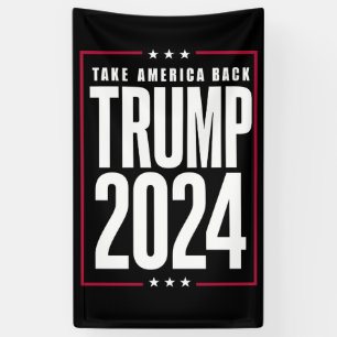Lona Donald Trump 2024 Recuperemos América Elección