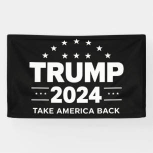 Lona Donald Trump 2024 Recuperemos América Elección