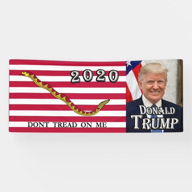 Lona Donald Trump - bandera de la Marina Jack - no me e (Horizontal)