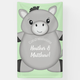 Lona Donkey Baby Shower Green
