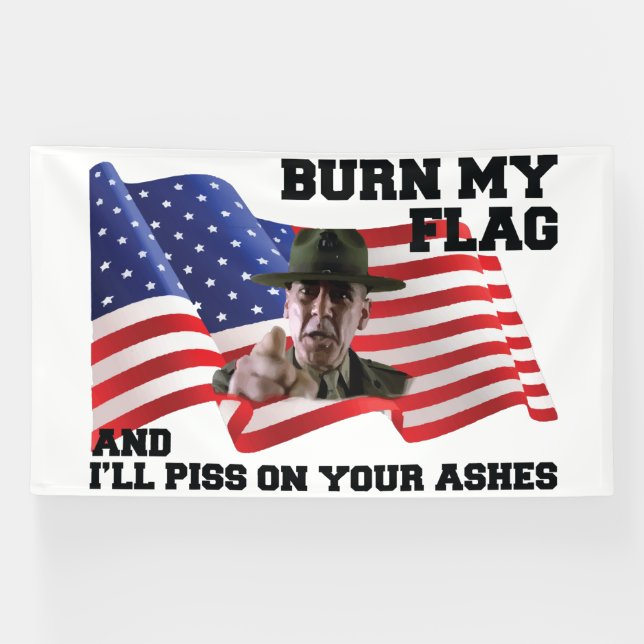 Lona Don't burn my flag  (Horizontal)