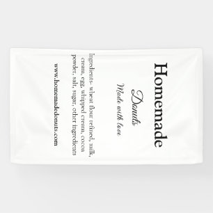 Lona Donuts caseros hechos con amor agregar sitio web d