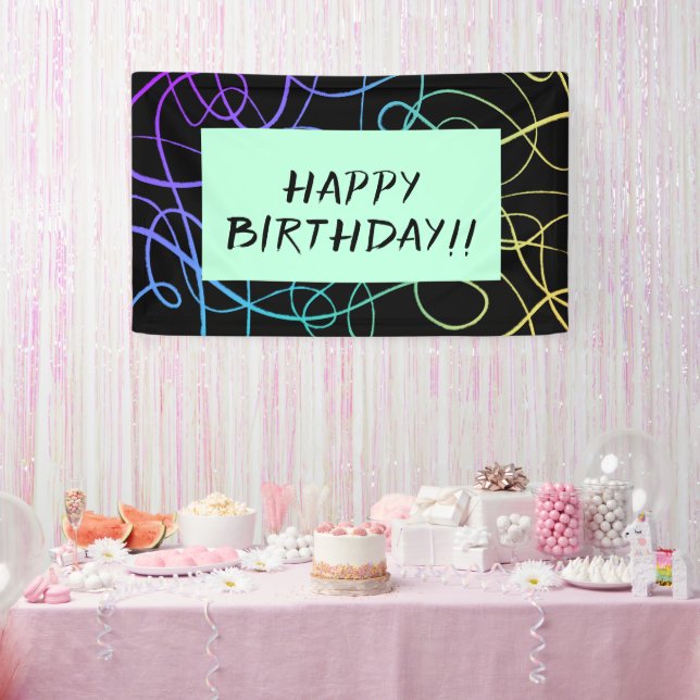 Lona Doodles coloridos (Fiesta)