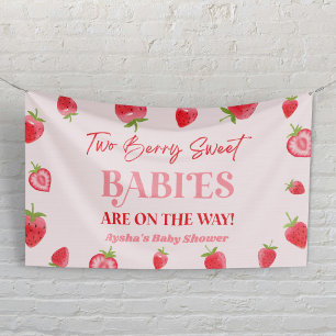 Lona Dos Berry Sweet Babies Strawberry Twin Baby Shower
