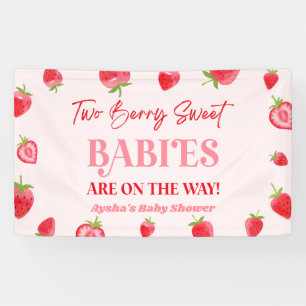 Lona Dos Berry Sweet Babies Strawberry Twin Baby Shower