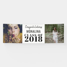 Lona Dos enhorabuena intrépida graduada de la foto