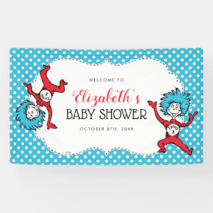Lona Dr. Seuss Cosa Uno Cosa Dos Gemelos Baby Shower