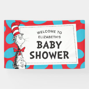 Lona Dr. Seuss El gato en el sombrero Baby Shower