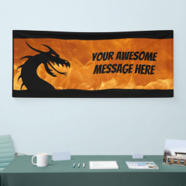 Lona Dragón de Fuego de personalizable