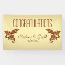 Dragón en llamas sobre oro personal