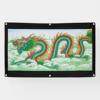LONA DRAGÓN JAPONÉS EN BANNER OCEÁNICO CON GRUPOS