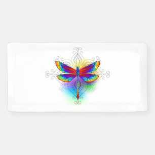 Lona Dragón poligonal arcoiris