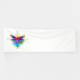 Lona Dragón poligonal arcoiris