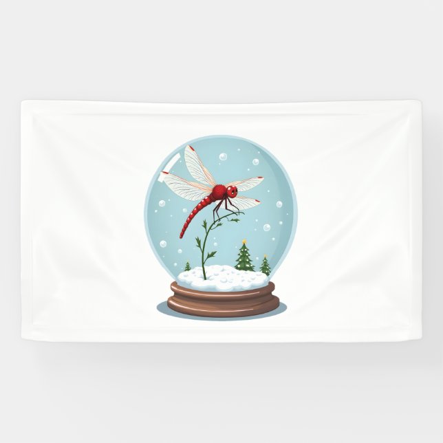 Lona Dragonfly de Globe de Nieve (Horizontal)