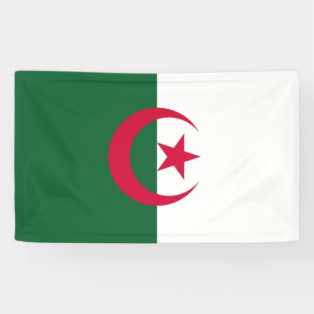 Lona Drapeau Algérie (Horizontal)