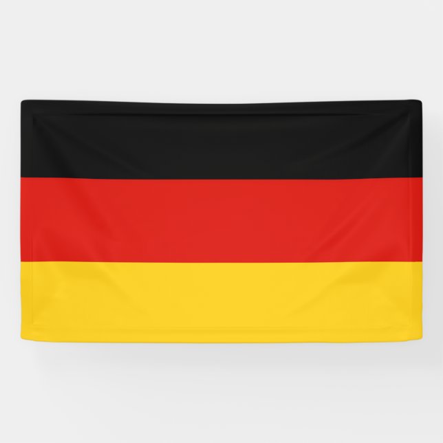 Lona Drapeau Allemagne tricolore (Horizontal)