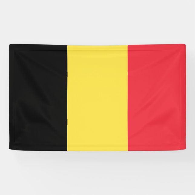 Lona Drapeau Belgique Tricolore (Horizontal)