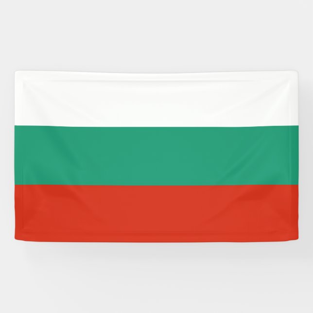 Lona Drapeau Bulgarie tricolore (Horizontal)