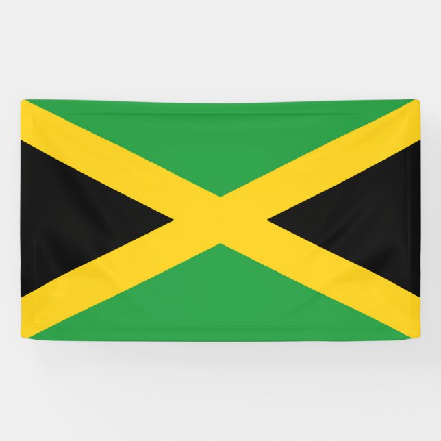 Lona Drapeau Jamaïque  (Horizontal)