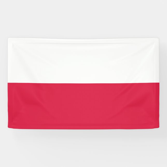 Lona Drapeau Pologne (Horizontal)