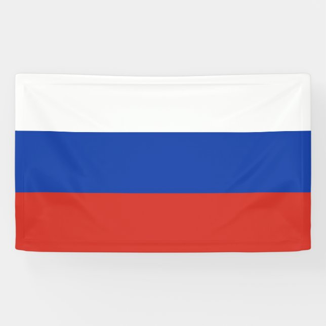 Lona Drapeau Russie tricolore (Horizontal)