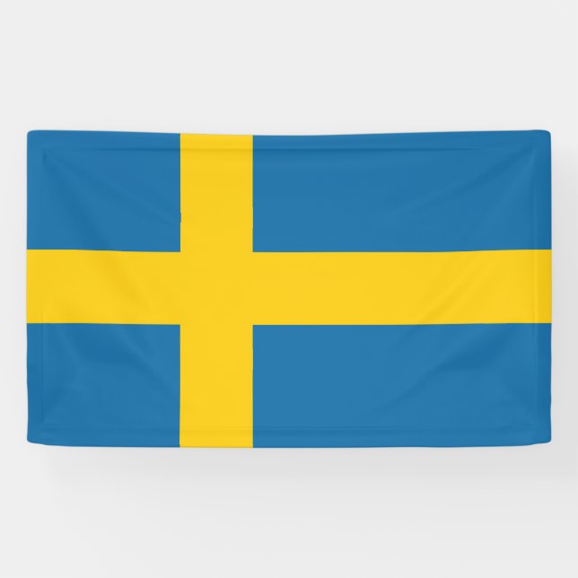 Lona Drapeau Suède (Horizontal)