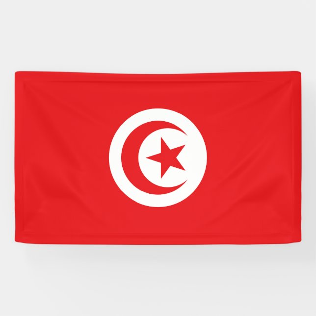 Lona Drapeau Tunisie (Horizontal)