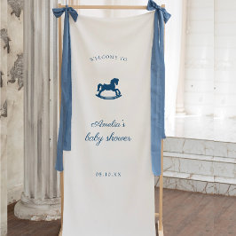 Lona Ducha de bebé de Caballo de Balanza Personalizado