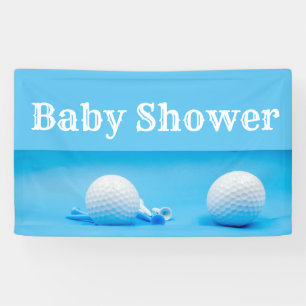 Lona Ducha de bebé de golf con bola de golf y tee on b